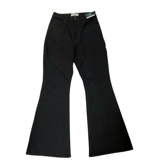 Abercrombie & Fitch Black Flare Jeans - Picture 1 of 12